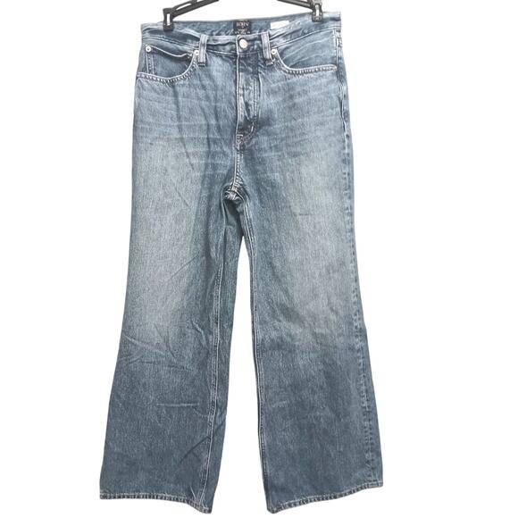 J.Crew button Fly Vintage wide leg premium jeans boho Preppy Sz 27 Eco Friendly - Picture 2 of 11